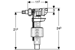 Наливной механизм Geberit Impuls (281.004.00.1) - 2