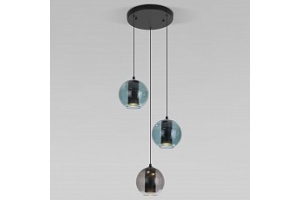 Подвесной светильник Eurosvet Cobble 50258/3 LED дымчатый/бирюзовый - 2