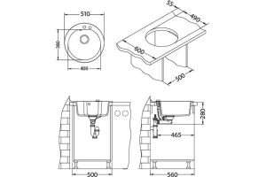 Мойка кухонная Alveus Niagara Granital 10 carbon - 2