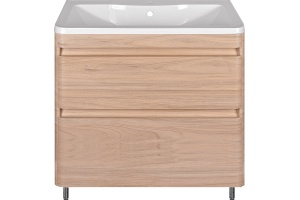 Тумба для комплекта Style Line Атлантика 80 Люкс Plus, напольная, ясень перламутр