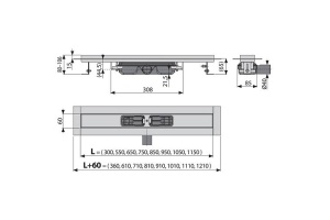 Душевой лоток AlcaPlast  95 см (APZ106-950) - 3