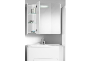 Зеркало-шкаф Vod-Ok Флорена 80 белый - 3