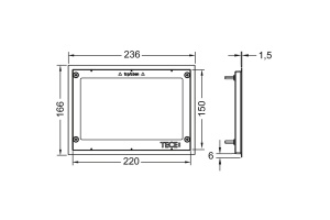 Рамка декоративная, металлическая, хром глянцевый - 2
