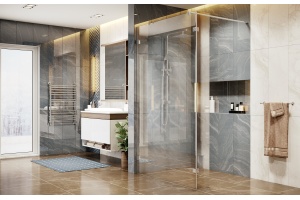 Душевая перегородка Ambassador Walk-in 15031105 90х200 см, профиль хром - 2