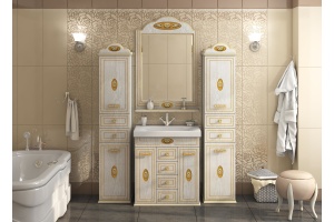 Тумба с раковиной Misty Roma 75 ясень патина - 2