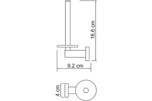 Держатель туалетной бумаги Wasserkraft Lippe K-6597 - 3