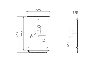 Зеркало Vitra Special Needs 50 с изменяемым углом наклона - 3
