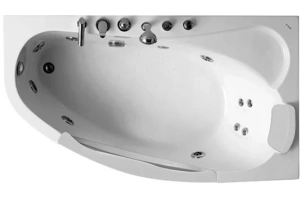 Акриловая ванна Gemy 170x100 с гидромассажем (G9046 II B R)