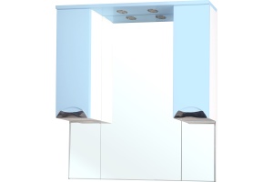 Зеркало-шкаф Bellezza Симона 100 голубой