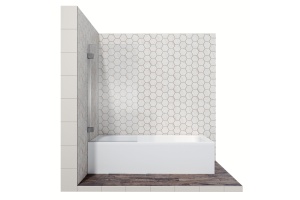 Шторка на ванну Ambassador Bath Screens 16041101 70х140, профиль хром