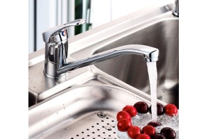 Смеситель одноручный (35мм) для кухни, с поворотным изливом 250мм, хром  B35-21 - 2