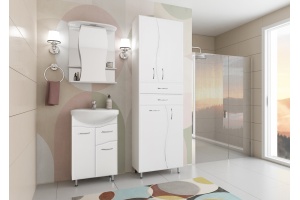 Шкаф-пенал Style Line Эко Волна 70 с бельевой корзиной - 2