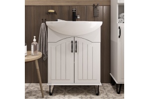 Тумба с раковиной DIWO Сочи 65 белая