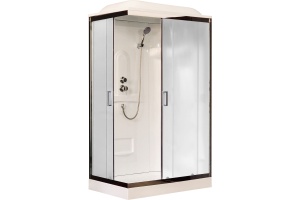 Душевая кабина Royal Bath HP 120х80 R профиль белый стекло матовое 