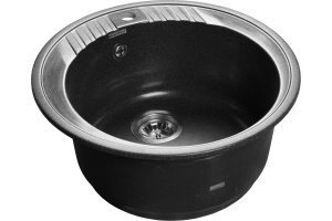 Мойка кухонная GranFest Rondo GF-R520 черный
