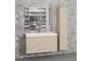 Тумба с раковиной Санта Венера 100 светлое дерево - 3