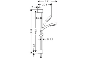 Душевой гарнитур Hansgrohe Crometta 100 Multi 26656400 - 2