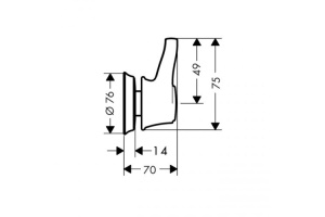 Вентиль Hansgrohe  хром (15961000) - 2