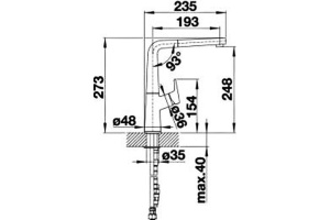 Смеситель Blanco Avona-S 521283 для кухонной мойки - 2
