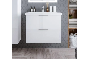 Тумба под раковину Бриклаер Хелена 80 белый глянец (4627125416361)