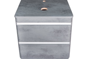 Тумба для комплекта Style Line Атлантика 70 Люкс Plus, подвесная, бетон тёмный