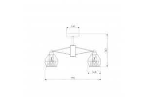Люстра на штанге Eurosvet Lord 70075/8 черный - 2