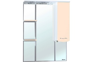 Зеркало-шкаф Bellezza Мари 85 R белый/бежевый