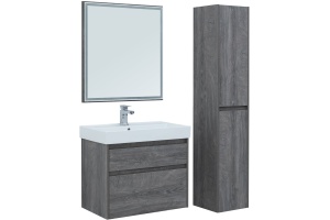 Шкаф-пенал Aquanet Nova Lite 35 дуб рошелье - 3