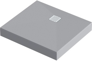 Поддон для душа Good Door Essentia 80x100, с сифоном, графит