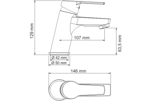 Смеситель Wasserkraft Rhin 4403 для раковины - 3