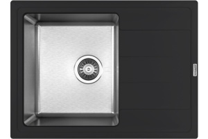 Мойка кухонная Florentina Комби 650 антрацит