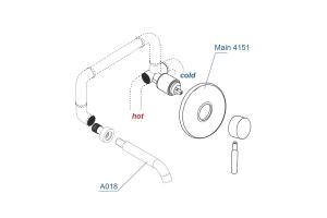 Смеситель для раковины WasserKraft Main хром - 3