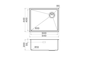 Мойка кухонная Omoikiri Taki светлое золото (4997092) - 2