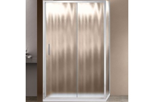 Душевой уголок Vincea Garda 150х100 хром стекло рифленое