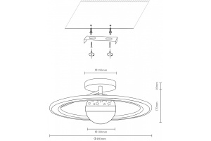 Потолочная светодиодная люстра Velante 431-307-02 - 2