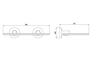 Полка стеклянная RUSH Crete (CR35610) - 2
