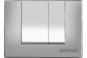Кнопка смыва Berges Wasserhaus Novum S3 хром, глянец