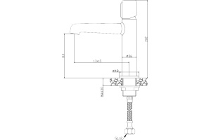 Смеситель BelBagno Uno UNO-LVM-CRM для раковины - 2