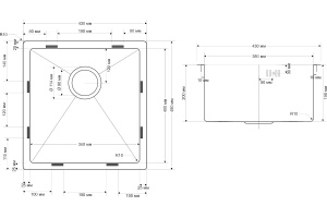Мойка кухонная Seaman Eco Bremen SBO-4345 - 2