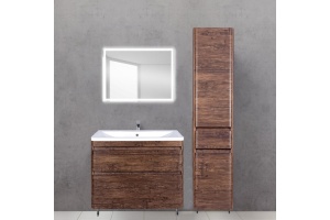 Тумба с раковиной Style Line Атлантика 80 Люкс Plus, напольная, старое дерево - 2