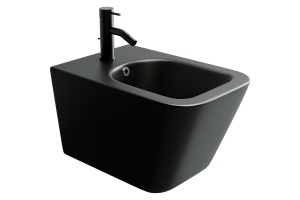 Подвесное биде Ceramica Nova Metric черное матовое