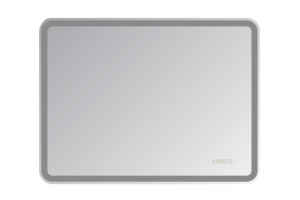 Зеркало Misty Стайл 80х60 с подсветкой и часами