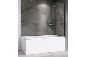 Шторка на ванну ABBER Ewiges Wasser 80х140 профиль хром (AG50080B)