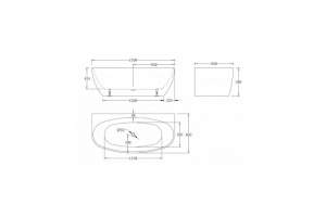 Акриловая ванна Esbano San Marino 170х80 белый (ESVASANM) - 2