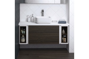 Тумба с раковиной Акватон Брук 120 (20+80+20) дуб феррара