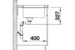 Мойка из гранита Blanco Subline серый (523408) - 3