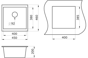 Мойка кухонная Paulmark Brilon 45 белый матовый - 3