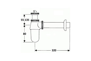 Сифон под раковину 930-cr930-cr - 2