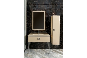 Шкаф - пенал Armadi Art Lucido 35 подвесной бежевый - 2