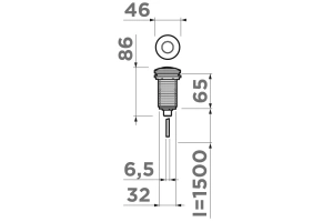 Пневматическая кнопка для измельчителя Omoikiri античная латунь (4996040) - 3